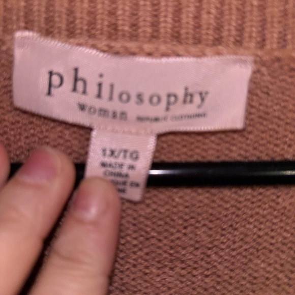 Camel V Neck Sweater size XL - Picture 2 of 2